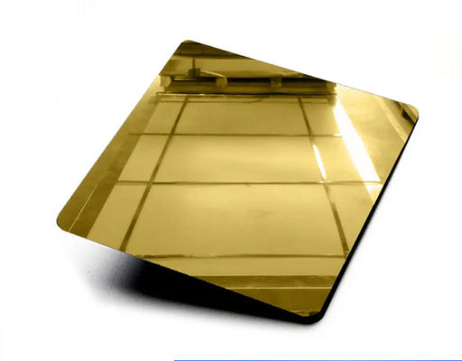 Goud roestvrij staal platen 304 SS Decoratieve platen Spiegeloppervlak
