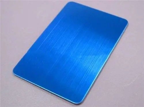 Blauw Decoratieve roestvrijstalen platen Gepoetste haarlijn Satine Vibratie zand geblazen