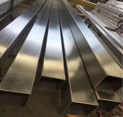 304L vierkant roestvrij staal decoratieve buis 2 x 2 5,8m lengte