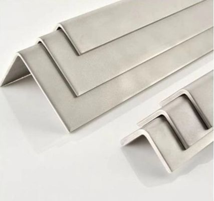 Profielen van roestvrij staal van 100 x 50 mm, L-vormige, ongelijke hoekstaaf, kwaliteit 304