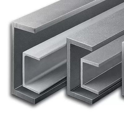 Warmgewalste profielen van roestvrij staal in de vorm van een C-vorm van de categorie 316 4&quot; x 2&quot; x 0,25&quot;